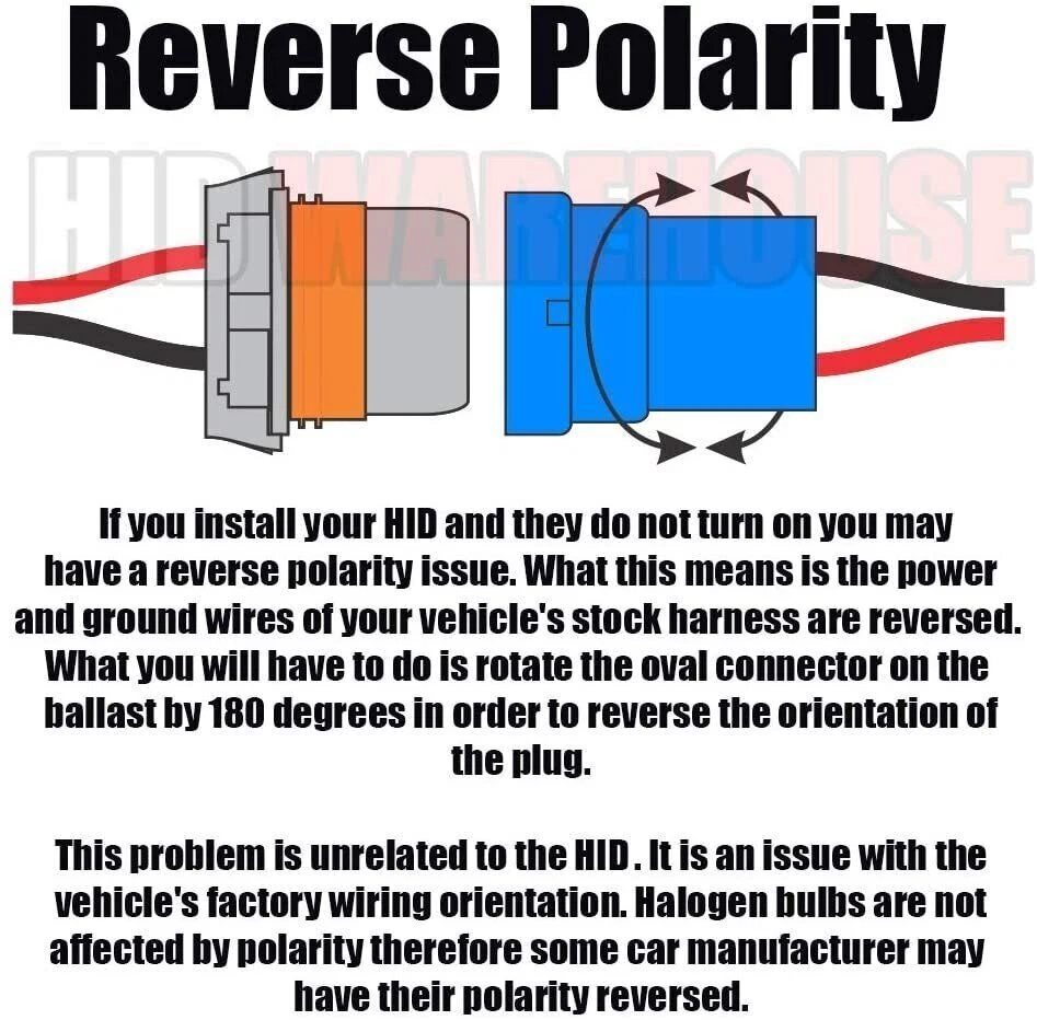 HID-Warehouse AC 35W HID Kit H1 H3 H4 H7 H11 H13 9005 9006 9007 10K 12K 15K 30K - Image 3 of 3