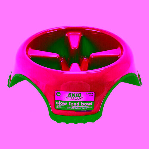 Skid Stop Slow Feed Bowl Jumbo - 13" Wide x 3.75" High (10 cups) By JW Pet - 第 1/1 張圖片