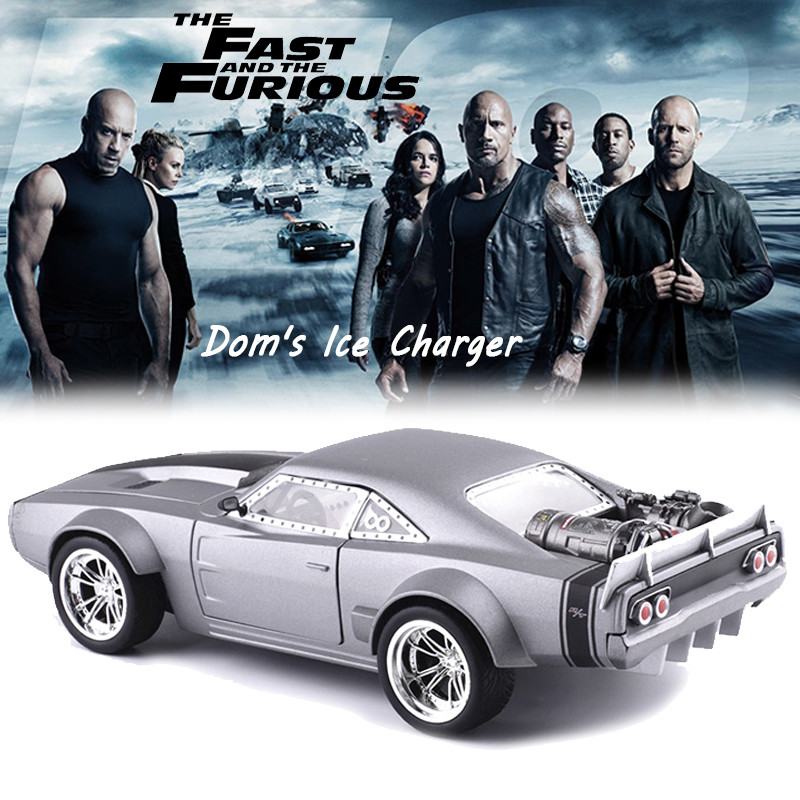 1:32 FAST & FURIOUS 8 DOM'S ICE CHARGER DODGE GREY VINTAGE MODEL