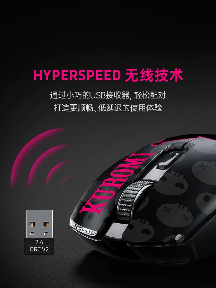 NEW!! Razer x Sanrio Characters Kuromi Orochi V2 Wireless BT Mouse - Image 4 of 4