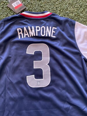 Nike USA Women's Away Jersey 2012 Legend Rampone #3 - Navy | eBay