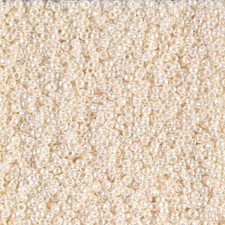 Miyuki Round Seed Beads Size 15/0 8.2GM Antique Ivory Pearl Ceylon MI-15-592
