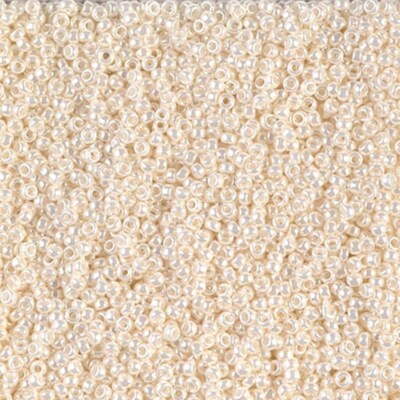Miyuki Round Seed Beads Size 15/0 8.2GM Antique Ivory Pearl Ceylon MI-15-592