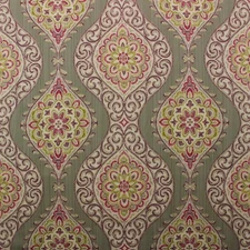 WAVERLY MOONLIT MEDALLION PASSION PINK FLORAL DAMASK MULTIUSE FABRIC BTY 54"W