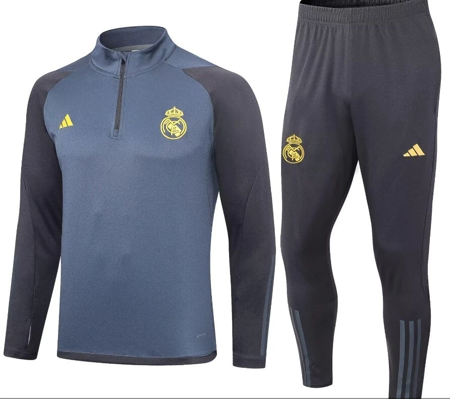 Ensemble surv tement REAL MADRID BLEU NOIR Training TAILLE S eBay