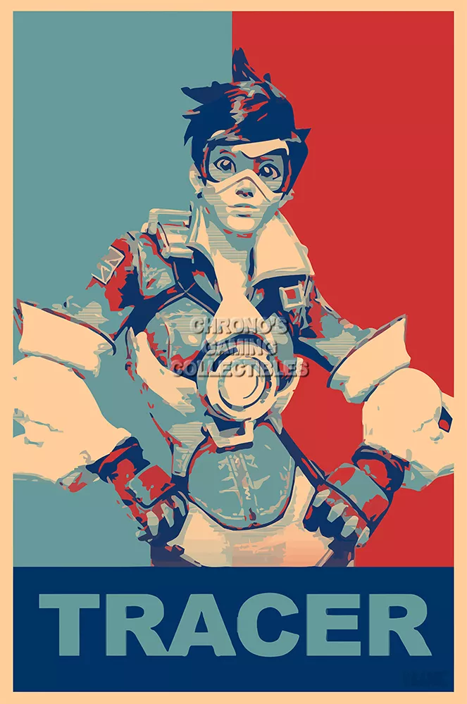 Poster, Quadro Overwatch - Tracer em