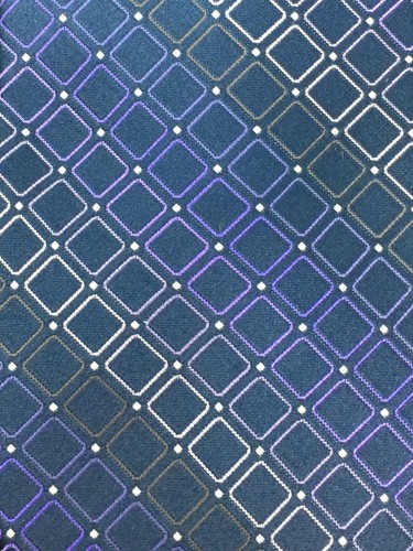 Alfani Mens Ties Geometric Multi-Color Blue Purple Shimmers Hand Made Silk - Picture 4 of 6