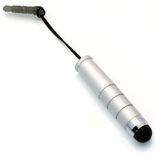 SILVER ALUMINUM STYLUS TOUCH SCREEN LCD DISPLAY MINI PEN COMPACT For CELL PHONES