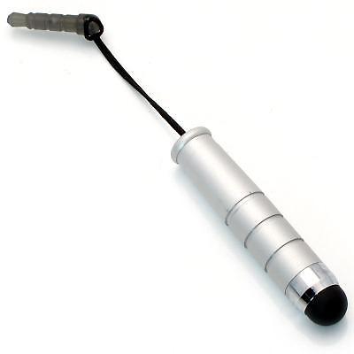 SILVER ALUMINUM STYLUS TOUCH SCREEN LCD DISPLAY MINI PEN COMPACT For CELL PHONES