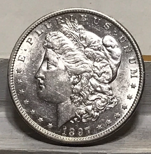 1897-S BU Morgan Silver Dollar Better Date Looks Great X