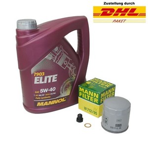 Ölwechsel - Set VW UP Skoda Citigo Seat Mii 1.0 mit 4L 5W40 Mannol Elite | eBay