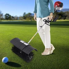 Heavy Duty 2 3HP Power Sweeper 52cc Handheld Gas Powered Broom Snow Dirt Walkway