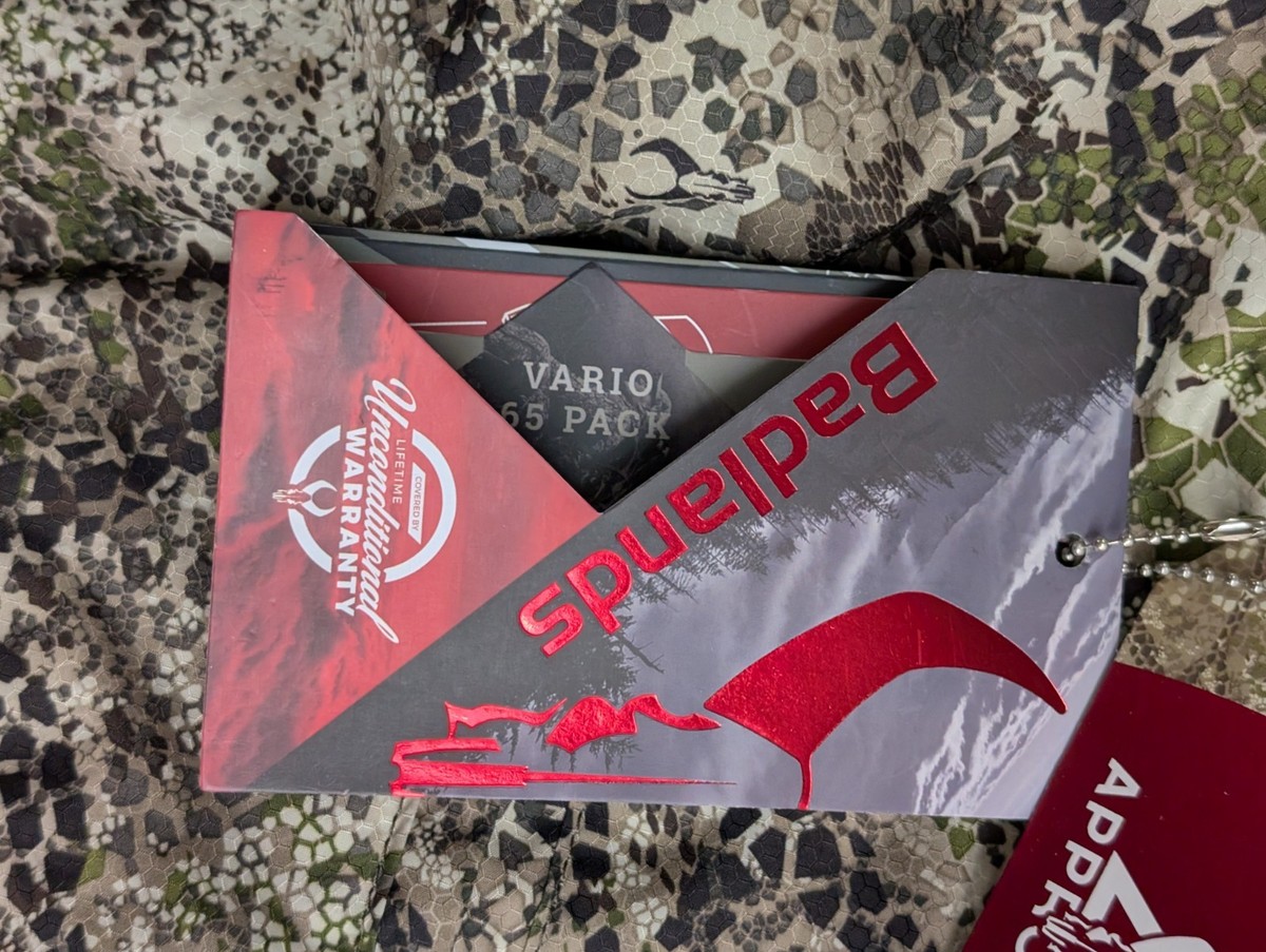 Badlands Vario 65 Pack with Frame BRAND NEW WITH TAGS | eBay