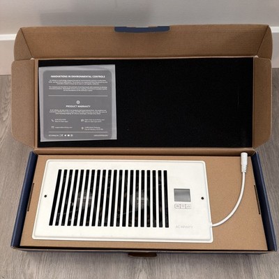 AC Infinity AC-RBF4-W Airtap T4 Register Booster Fan - White - No Power Cable