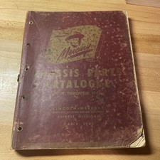 1948 Mercury Chassis Parts Catalog 1939-1948 Lincoln Mercury