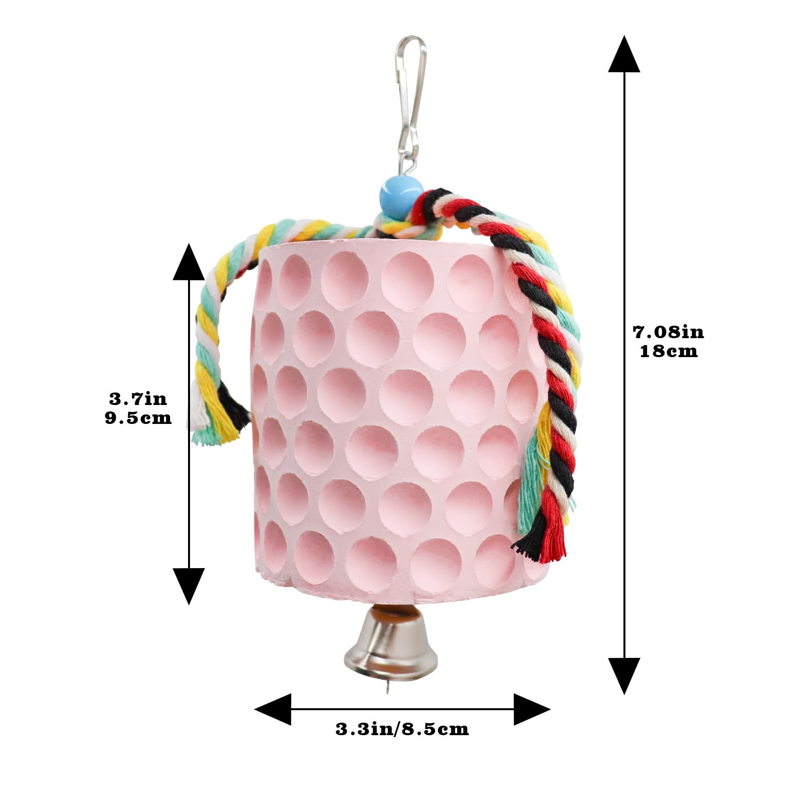 Chicken Coop Accessories, Chicken Beak Grinding Calcium Stone with Bell, Chicken