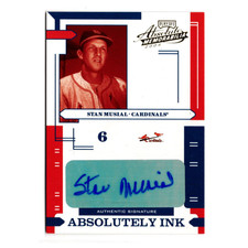 Stan Musial Auto /100 #AI-113 Autograph 2004 Baseball Card MLB