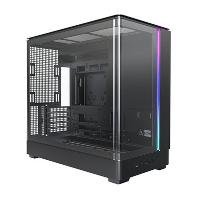MONTECH KING 15 KING15B Micro-ATX PC Case Curved Panoramic Glass Black