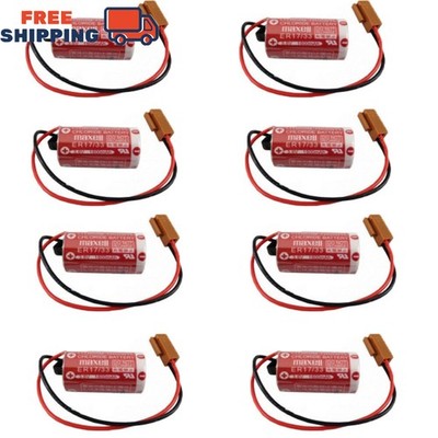 8pcs for Maxell ER17/33 3.6V Battery PLC Industrial Control Battery 1600mAh Cell