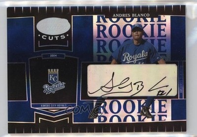 2004 Leaf Certified Cuts Marble Blue Signatures 74/75 Andres Blanco Auto 0d8