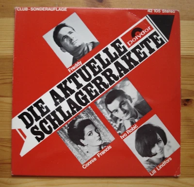 Die Aktuelle Schlagerrakete ★ Freddy,Connie, Ivo Robic, Lil Lindfors-EP ★ D 1966 - Bild 1 von 4