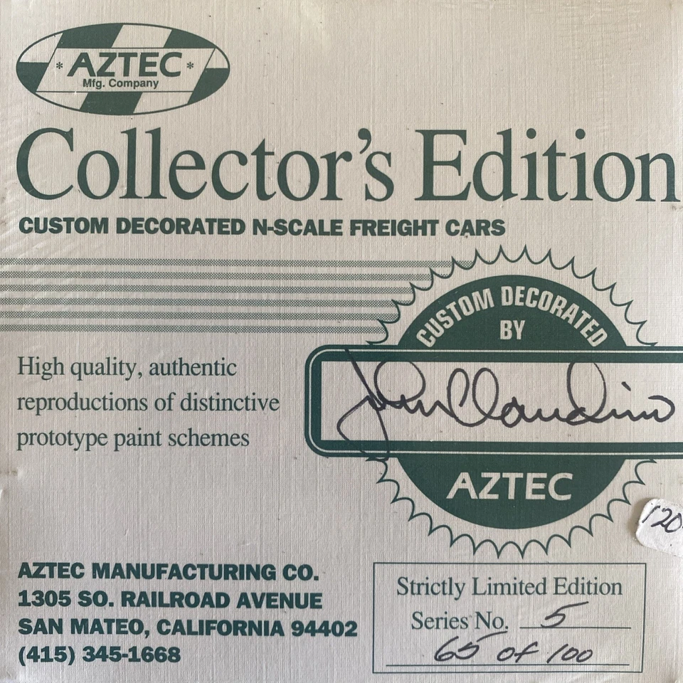 N Scale Aztec Special Run Collector Edition SL-SF Frisco Box Car Runner Pack Set - Image 2 of 2