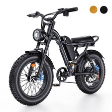 20" Fat Tire Electric Bike for Adults 1500W Ebike 48V 28 MPH Electric Bicycle