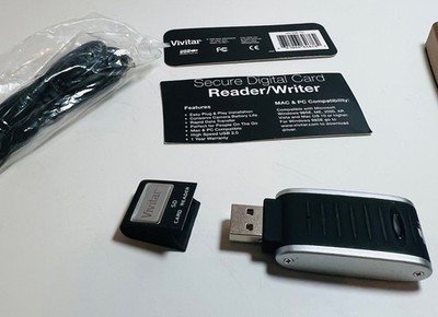 Vivitar Transfer SD Card Reader & Writer USB 2.0