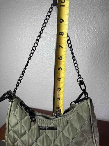 Steve Madden BTamela Green Crossbody Bag w/Removable Coin Wallet & Strap Chain - Picture 16 of 23