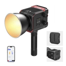 RC 100B COB Video Light with Handle, 100W Bi-Color 2700K-6500K, Type-C Fast C...