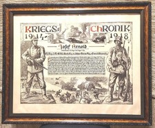 RAR Altes Original Reservistenbild Kriegschronik Kriegserinnerung 1. WK 1914-18