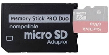 Memory Stick PRO Duo Adapter – Funturbo Micro SD to PSP/Card Converter
