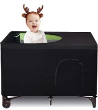 Pack N Play Blackout Cover, Crib Canopy Cover for Pack and Play, Breathable