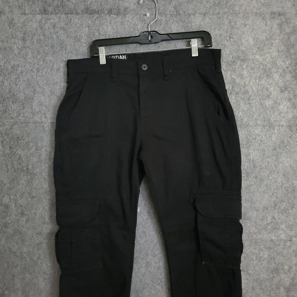 Jordan Craig Twill Cargo Pants Men’s 32x32 Cotton Black Solid Relax FIt Solid - Image 4 of 4
