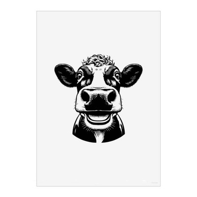 Wandbild Poster Drucke ''Milchkuh lacht'' (PP053722)