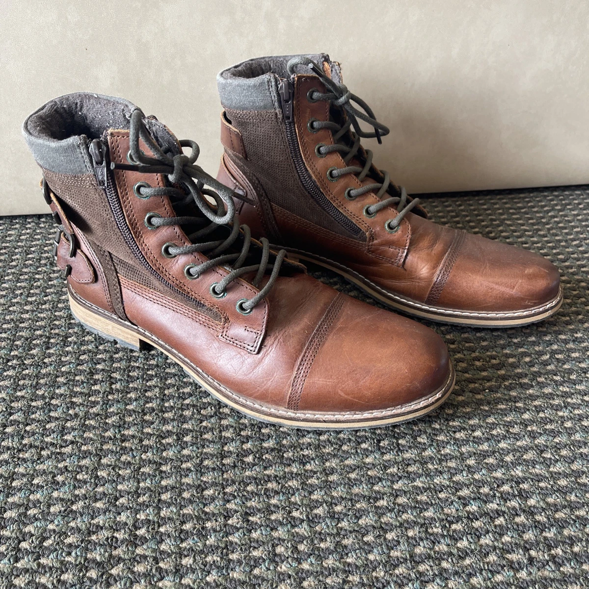 Franco Fortini Dalton Men Leather Brown Boots Sz 10.5 Buckle Accents Franco Fortini Boots for Men for Sale | Shop New & Used  main image 3
