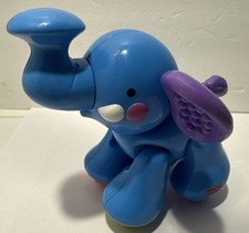 Fisher Price Amazing Animals Blue Elephant Click Clack Toy BN2