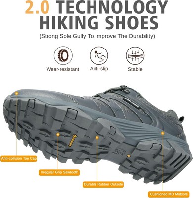 CAMEL CROWN Hiking Shoes Men Breathable Non-Slip Sneakers  display picture 3