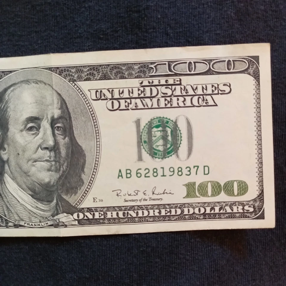 Birthday Anniversary Fancy Note $100 6/28/1983 June 28 42 Years Circulated Mint - Image 2 of 4