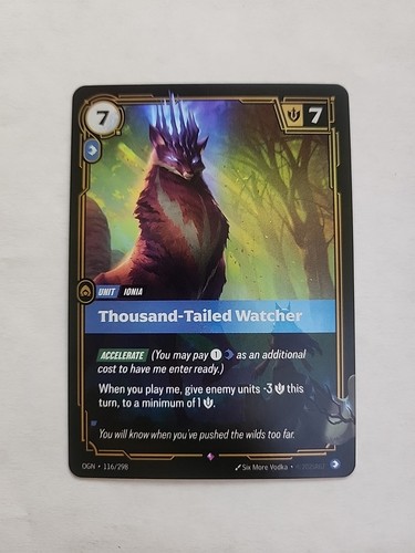 Riftbound: League of Legends Ogn-Origins Thousand-Tailed Watcher 116 | eBay