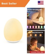 Night Light for Kids, 7 Colors Changing Egg Light for Nursery