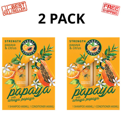 Herbal Essences Papaya Citrus Shampoo Conditioner Set 13.5oz 2 Count, 2 Pack