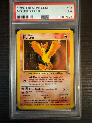 Moltres (Unlimited) graded PSA 5 for sale on eBay