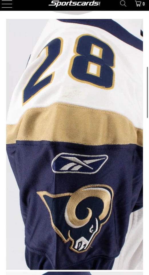 2024 Score - Camiseta Marshall Faulk Fusion Doble Juego Usada Jersey (2002) 4/25 🔥🔥 Foto 4 de 4