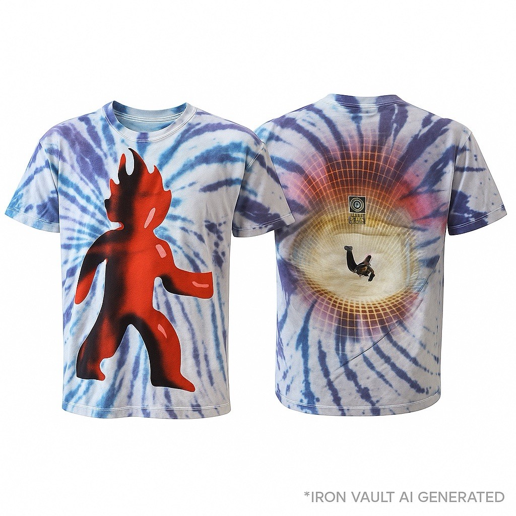 T shirt Travis Scott Astroworld tie dye SM Cactus Jack ci vediamo dall'altra parte