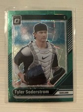 2024 Panini Donruss Optic Green Velocity Prizm #70 Tyler Soderstrom /149 (RC)