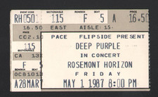DEEP PURPLE ORIG. CONCERT TICKET STUB MAY 1 1987 ROSEMONT HORIZON CHICAGO IL