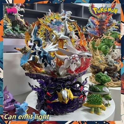   Pokémon Arceus Palkia Dialga Giratina 37cm Statue | LED Licht Bandai Figur