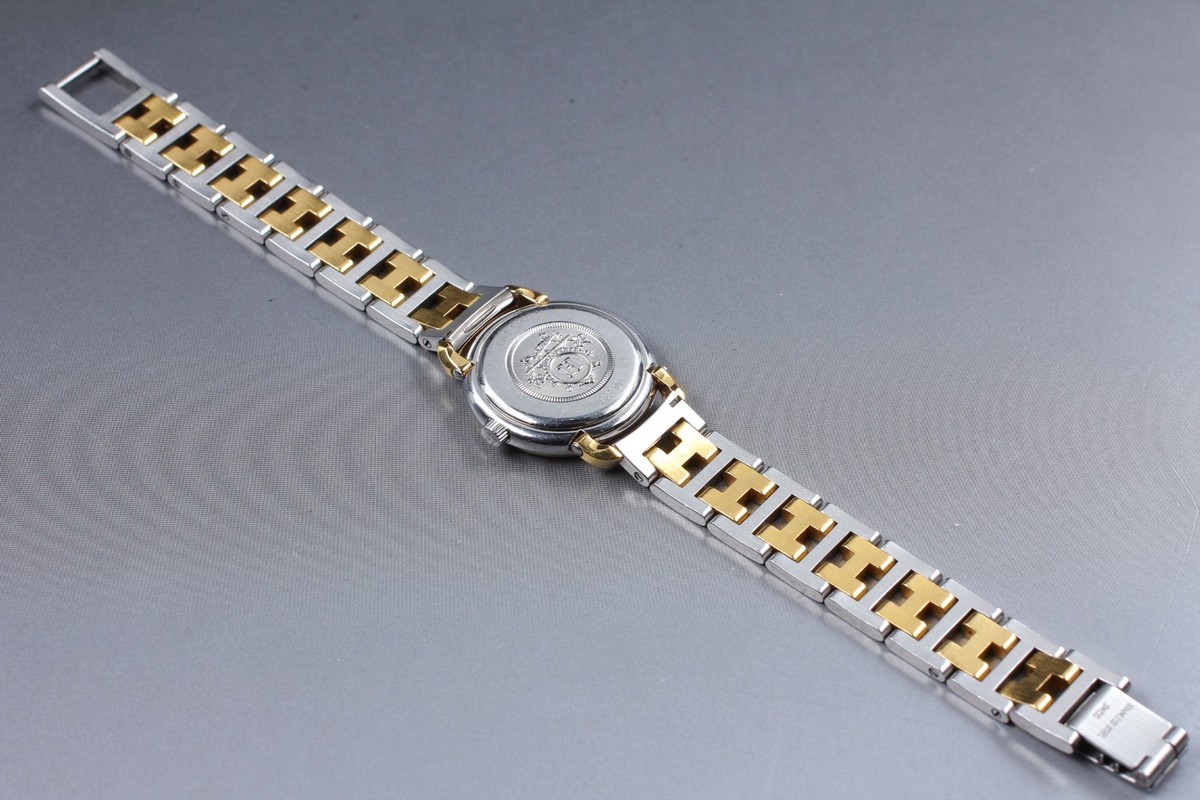 Vintage [Exc+4] Hermes Pullman PU2.240 Ivory Dial 24mm Date