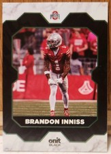 2025 Onit Athlete, Brandon Inniss, Black Series Green Parallel 2/5 OSU Buckeyes